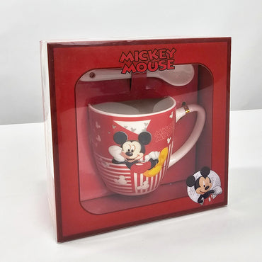 Mickey Mouse Ceramic Mug With Spoon