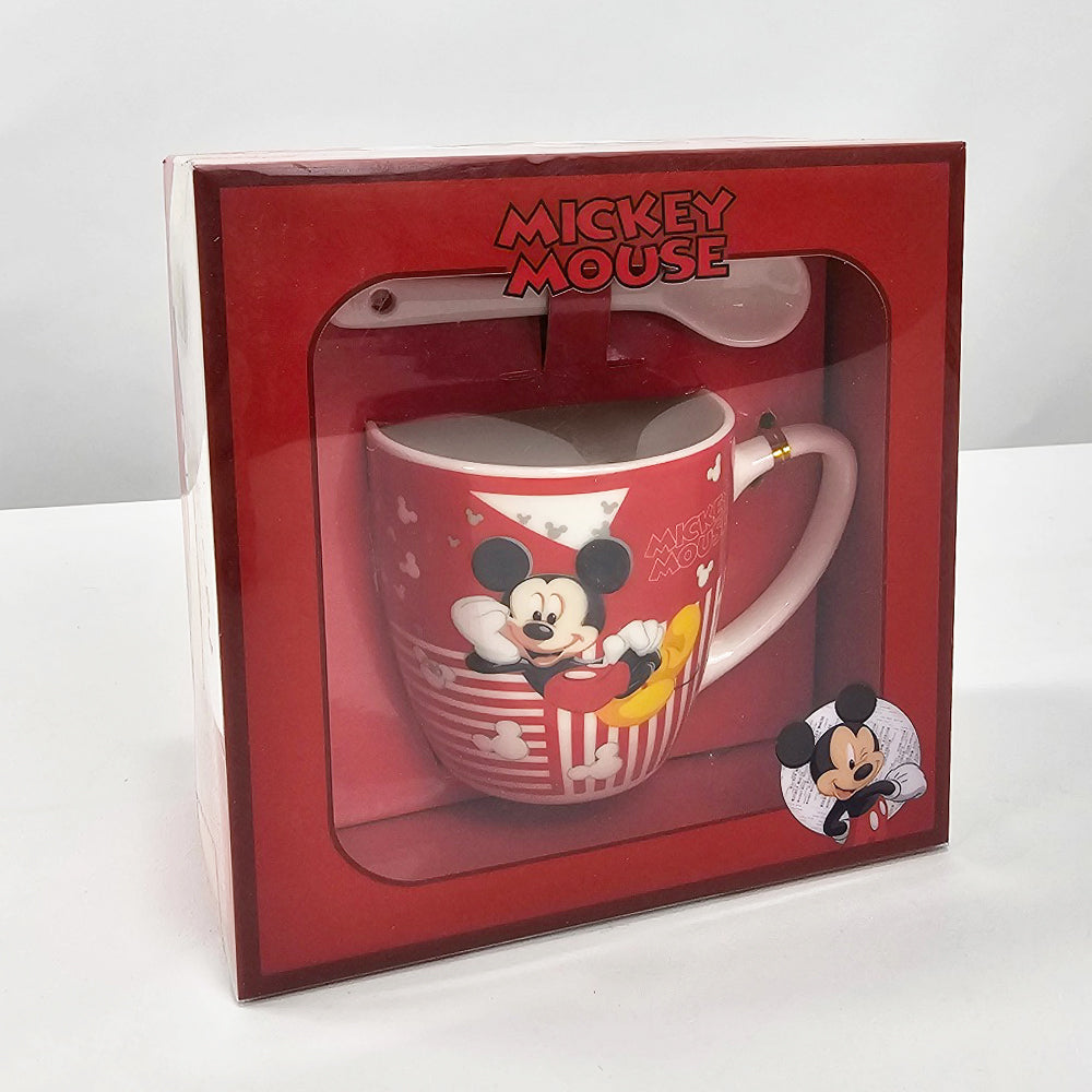 Mickey Mouse Ceramic Mug With Spoon