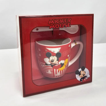 Mickey Mouse Ceramic Mug With Spoon