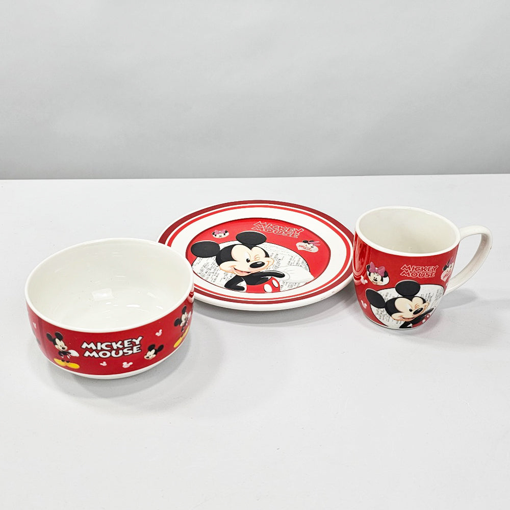 Mickey Mouse Ceramic Mug Set Of 3 pcs