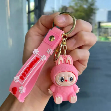 ( Net ) Princess Perch Labubu 3D Keychain