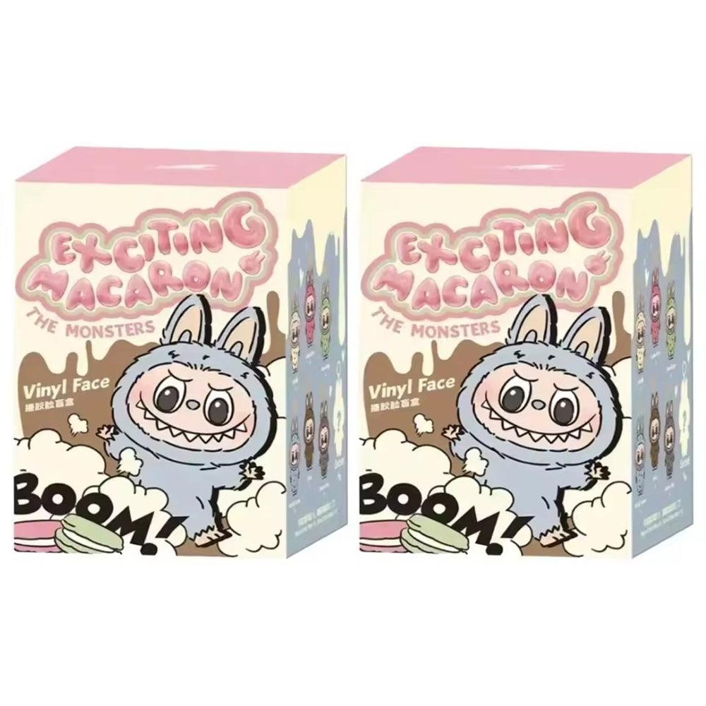 (NET) Labubu Monsters Blind Box Exciting Macaron Vinyl Face Mystery Surprise Box Anime Figure Keychain Birthday Gift Toys
