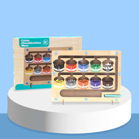 (net) Magnetic Color And Number Maze Board Puzzles Toys