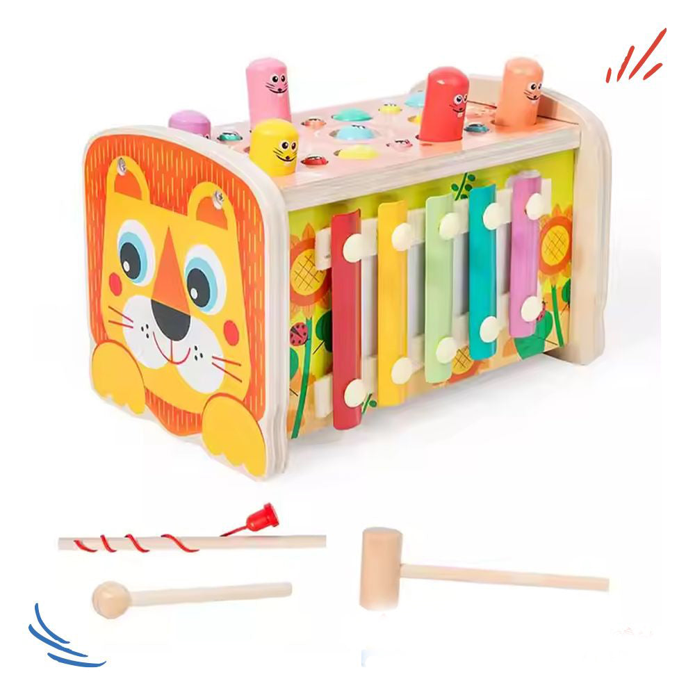 Wooden Sorter With Hammered Lion