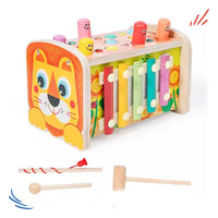 Wooden Sorter With Hammered Lion