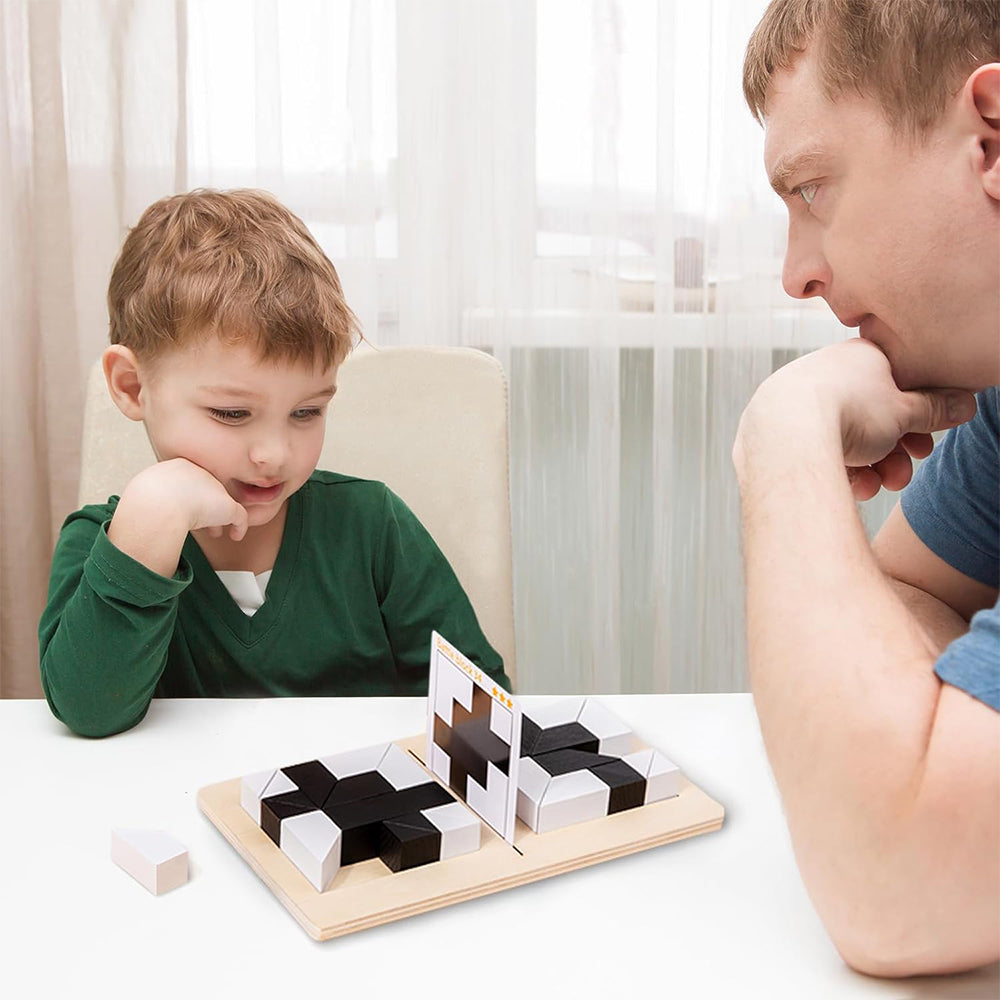 (net) Wooden Brain Teaser Block Puzzles