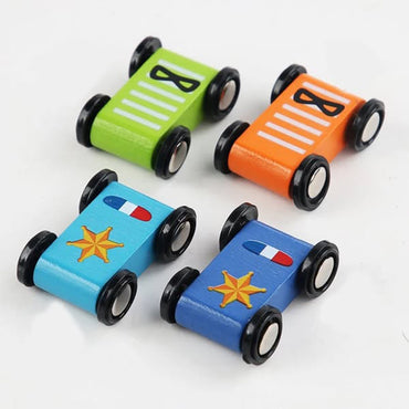 (net) Wooden Race Track Bright Ramp Racetrack