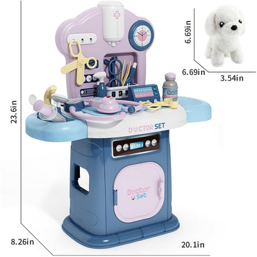 (Net) Pet Care Play Set With Dog Doll Stethoscope & Accessories