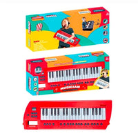 Children's Musical Red Electronic Organ With Earphone & Charging Line & Braces