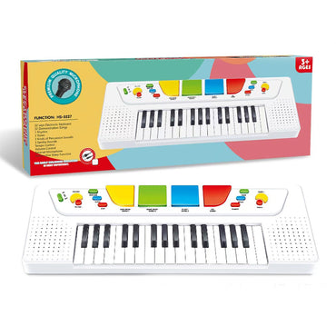 White Musical Organ Toy With Microphone