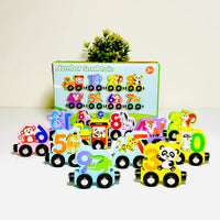 Train Splicing Exercise Thinking Early Education Montessori Wooden Classic Children's Toys