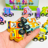 Train Splicing Exercise Thinking Early Education Montessori Wooden Classic Children's Toys