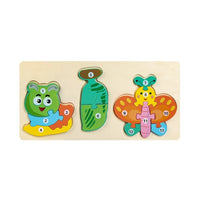 Baby Toy Wooden 3D Puzzle Toys Life Cycle Cartoon Puzzle