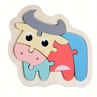 Colorful Wooden Jigsaw Puzzle For Kids