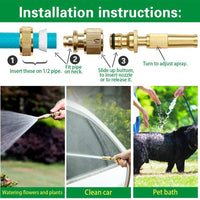 (Net) High Pressure Water Spray Gun Nozzle Car Bike Washing