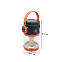 (Net)Outdoor Camping Lantern Rechargeable Solar Lamp With Mosquito Repellent Power Bank Digital Display