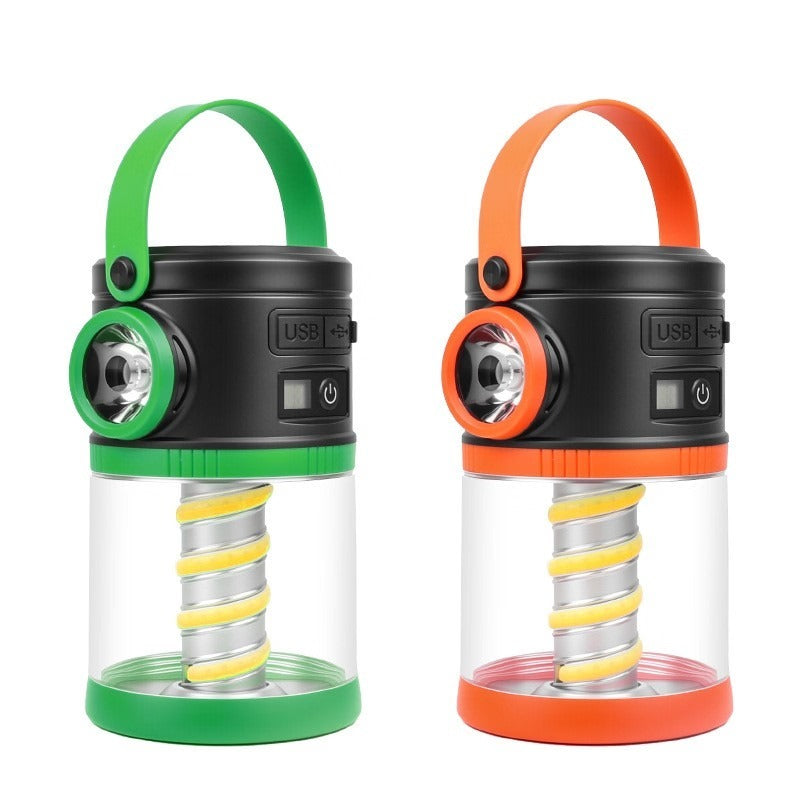 Outdoor Camping Lantern Rechargeable Solar Lamp With Mosquito Repellent Power Bank Digital Display