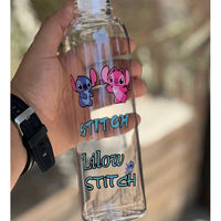 Stitch Water Bottle Cartoon Transparent Plastic / 110001