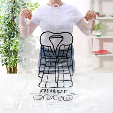 (Net) Vacuum Bag With Hook For Storing Things / 405207