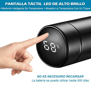 Smart Thermos Water Bottle Thermal Glass Stainless Steel 500 ML
