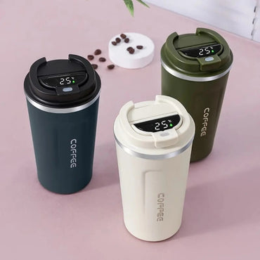 Smart Digital Thermal Coffee Tumbler Electronic Glass 380 ML