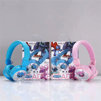 (Net) Stitch Colorful Cartoon Wireless Headphones BT Earphone Foldable Headset