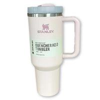 (Net) Stanley Quencher Water Tumbler With Straw Solid 1.2 L