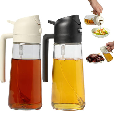Spray And Pour Glass Oil Dispenser Bottle