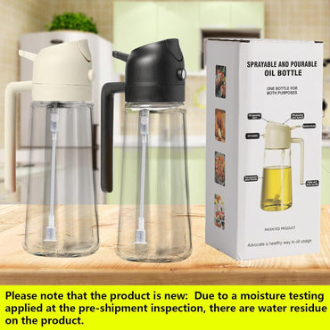 Spray And Pour Glass Oil Dispenser Bottle