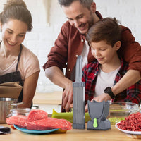 (Net) Stainless Steel Manual Food Slicer Multipurpose Meat Cleaver Kitchen Chicken