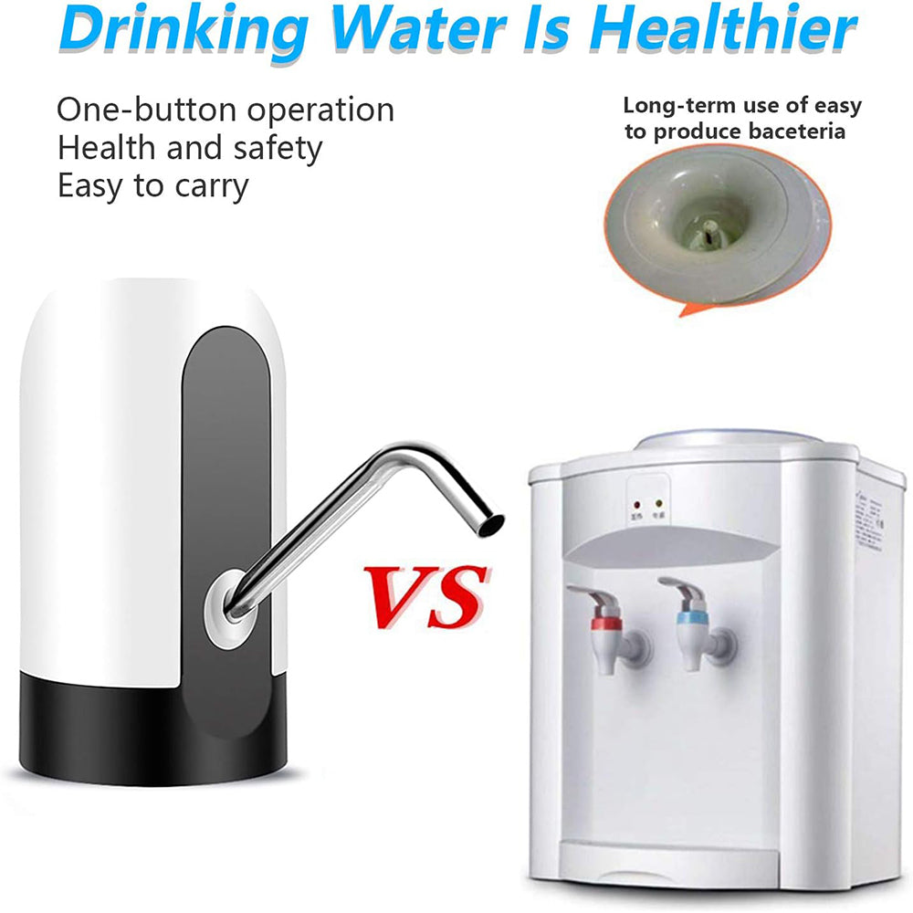(Net) Automatic Water Dispenser Bottle Rechargeable Drinking Water Pump Quick