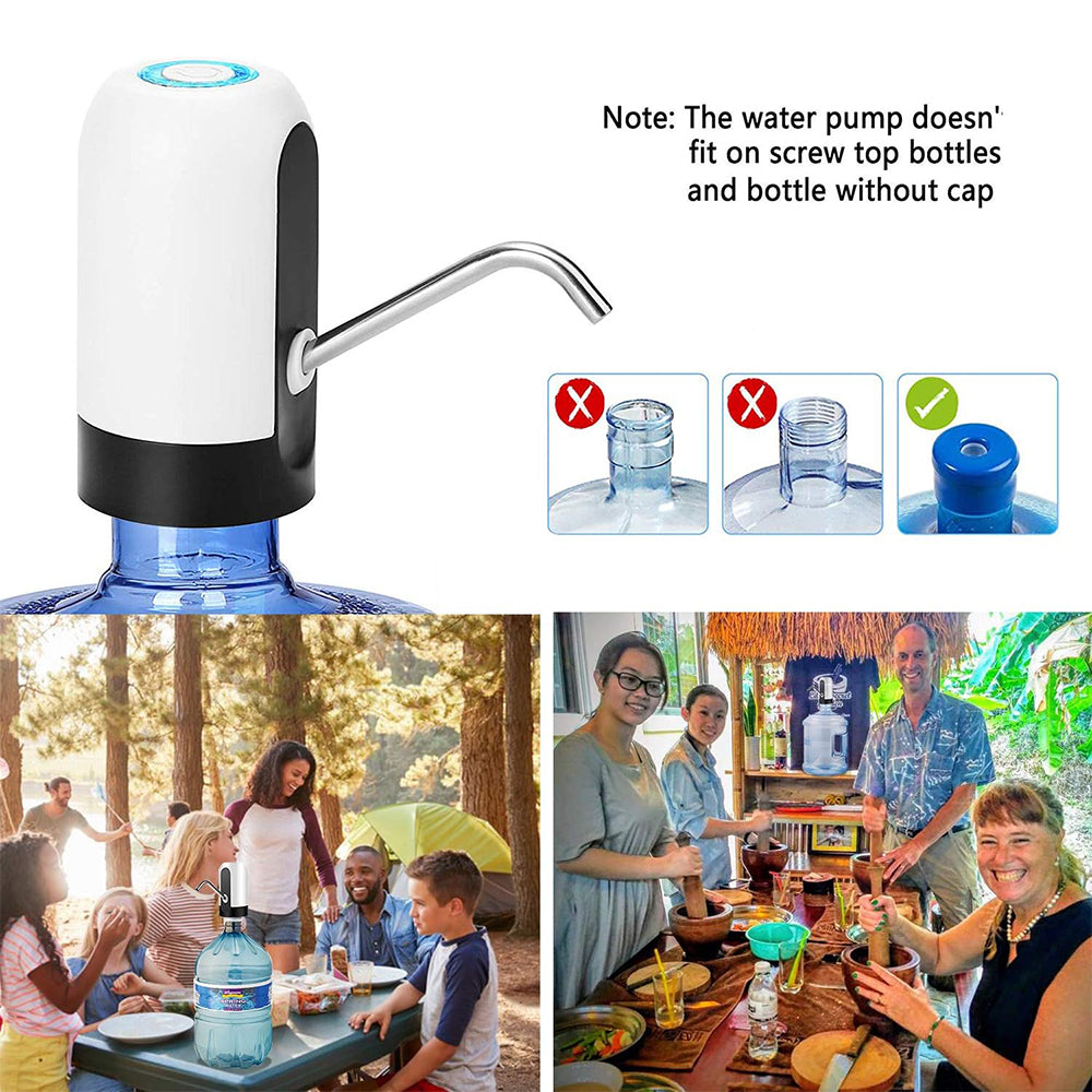(Net) Automatic Water Dispenser Bottle Rechargeable Drinking Water Pump Quick