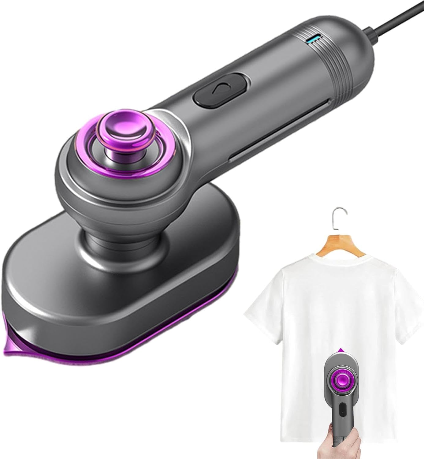 (Net) 90° Rotatable Handle Clothe Iron Steamers