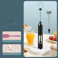 (Net) Mini Handheld Electric Egg Beater for Mixing Milk And Coffee