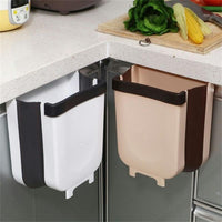 Kitchen Trash Can Hanging Foldable Home Sanitary Bin Cabinet Door Wall Mounted Storage