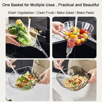 Multifunctional Kitchen Washing Basket With Dishwashing Cloth And Dry Separation Filter With Funnel