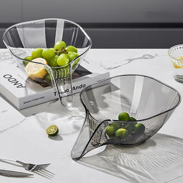 Multifunctional Kitchen Washing Basket With Dishwashing Cloth And Dry Separation Filter With Funnel