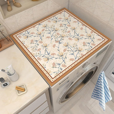 (Net) Dust Cover Pad Washing Machine Protective Mat 50 x 50 cm