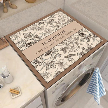 (Net) Dust Cover Pad Washing Machine Protective Mat 50 x 50 cm