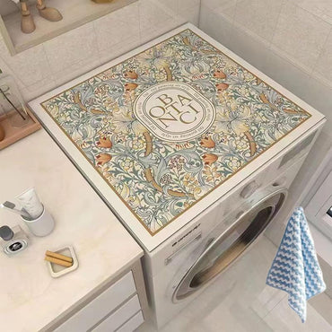 (Net) Dust Cover Pad Washing Machine Protective Mat 50 x 50 cm