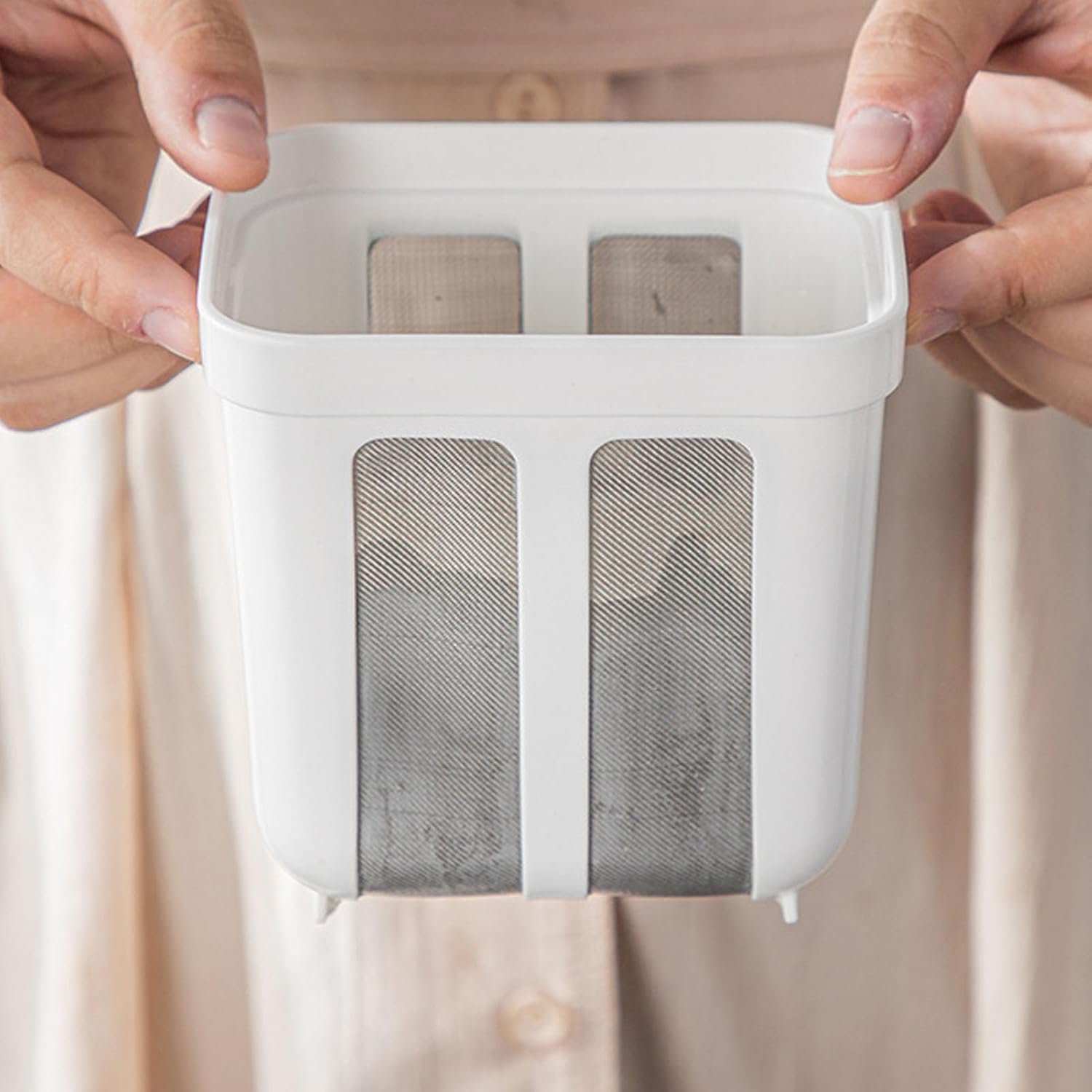 (Net) Stainless Steel Fine Mesh Yogurt Filter With Lid