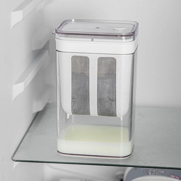 (Net) Stainless Steel Fine Mesh Yogurt Filter With Lid