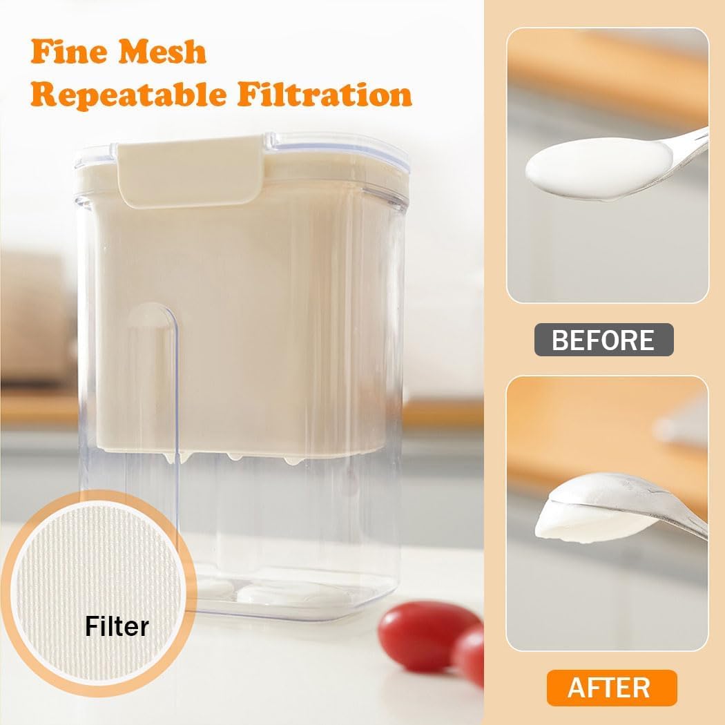 (Net) Yogurt Strainer with Ultra Fine Mesh