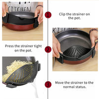 (Net) Silicone Strainer With Clip