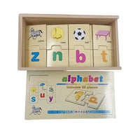 Educational Wood Wooden Matching Puzzles Set