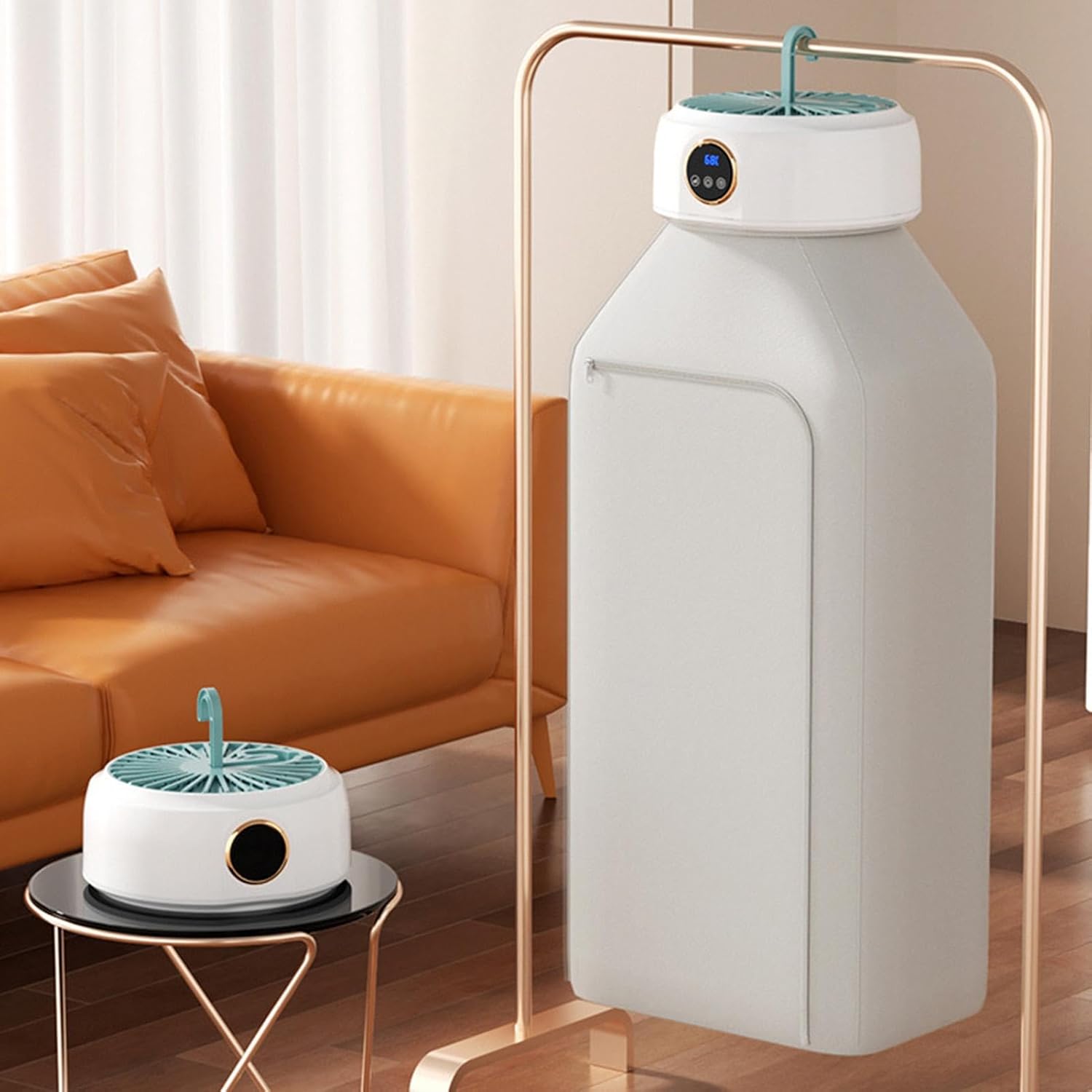 (Net) Electric Clothes Dryer Heater Compact Portable Foldable Machine