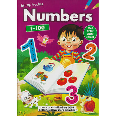 Writing Practice Numbers and letters /b5-bk04186 / bk04187