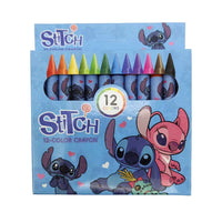 (Net) Stitch 12 Pencil Coloring Oil Pastel / YS-105 / 161054