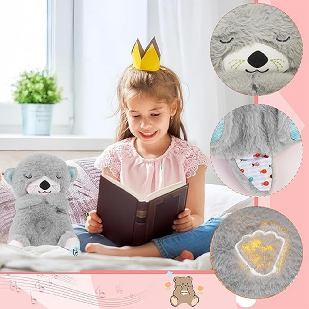 Breathing Teddy Bear Plush Sound Machine Baby
