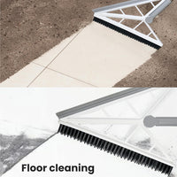 (Net)  2 in 1 V Shaped Bathroom Cleaning Brush With Wiper